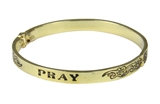 4031226 PRAY Hinged Bangle Bracelet Encouragement Graduation Gift Grieving Ministry