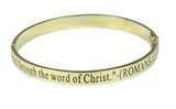 4031229 Romans 10:17 Faith Comes From Hearing Hinged Bangle Bracelet God's Word … 
