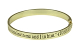 4031239 John 15:5 I Am The Vine Scripture Verse Hinged Bangle Bracelet Bible Christian