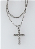 4031248 Cross Double Chain Anklet Ankle Bracelet Christian Jesus Fashion Reli...
