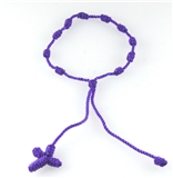 4031273 Set of 3 Purple Decenario Pulseras Knotted Thread Cross Bracelet Hip Hop Kanye...