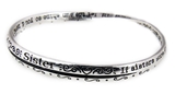 4031285 Sisters Tribute Honor Twisted Bangle Bracelet Prayer Gift Christian