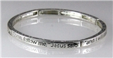 4031317 Matthew 4:19 Come Follow Me Petite Stacking Stackable Stretch Bracele...