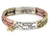 4031346 Lords Prayer Our Father Christian Stretch Bracelet Religious Jewelry