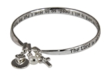 4031395 The Lord is All I Need Twisted Bangle Bracelet My Hope Christian Gift