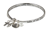 4031396 Rest In His Arms Twisted Bangle Bracelet Memorial Rememberance Gift Comfort Encouragement