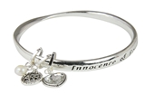 4031400 April Birthday Bangle Bracelet Present Gift Charms Gift Box
