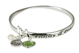 4031405 August Birthday Bangle Bracelet Present Gift Charms Gift Box