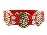 4031419 Leather Serenity Prayer Bracelet AA 12 Step God Grant Me Accept Things