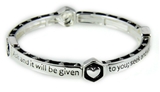 4031445 Ask And It Will Be Given To You Stretch Bracelet Scripture Christian ...