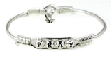 4031453 Pray Wire Wrap Bracelet with Charm Inspirational Faith Christian