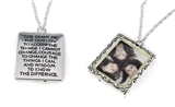 4031460 Serenity Prayer Picture Frame Locket Style Necklace Family Loved One ...