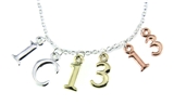 4031467 1 Corinthians 13:13 Initials Necklace Scripture Verse Faith Hope Love...