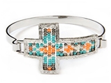 4031486 Beaded Cross Bracelet Christian Fashion Religious