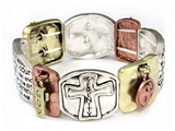 4031492 Serenity Prayer Stretch Bracelet 12 Step God Grant Me One Day At A Ti...