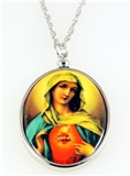 4031511 Immaculate Heart of Mary Necklace Pendant Blessed Virgin Sacred