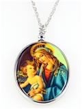 4031512 Madonna & Baby Jesus Necklace Pendant Blessed Virgin Mother of God