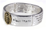 4031519 Hail Mary Prayer Stretch Bracelet Full of Grace Mother of God