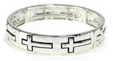 4031544 Cross Stretch Bracelet Christian Fashion Religious