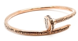 4031550 Nail Bangle Bracelet Serenity Prayer AA 12 Step God Grant Me Wire