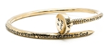 4031553 Nail Bangle Bracelet Philippians 4:6 Scripture Bible Religious