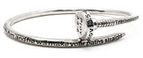 4031555 Nail Bangle Bracelet Proverbs 3:5-6 Scripture Bible Religious