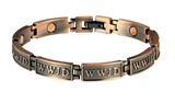 4031681 WWJD Magnetic Bracelet What Would Jesus Do Adjustable Removable Links