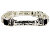 4030097 Serenity Prayer Stretch Bracelet God Grant Me AA Recovery