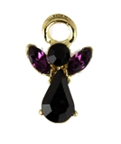 6030001 African American February Birthstone Angel lapel Pin Guardian Angel 