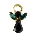 6030005 African American May Birthstone Angel lapel Pin Guardian Angel