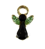 6030008 African American August Birthstone Angel lapel Pin Guardian Angel