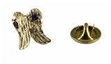 6030042 Angel Wings Lapel Pin September Birthstone In Memory Of Tribute Honor