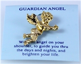 6030102 Guardian Angel Lapel Pin Brooch Tie Tack Pin Christian Religious Jewe...