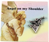 6030104 Guardian Angel Lapel Pin Brooch Tie Tack Pin Christian Religious Jewe...