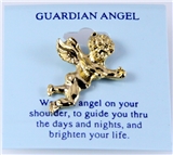 6030106 Guardian Angel Lapel Pins Brooch Tie Tack Pin Christian Religious Jew...