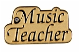 6030139 Music Teacher Lapel Pin Brooch Gift Choir High School Jr High