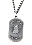 6030154 US United States Air Force Necklace Medallion Armed Services Dogtag D...