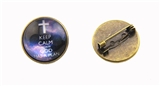 6030168 Keep Calm God Has a Plan Lapel Pin Christian Religous Inspirational