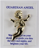 6030171 Guardian Angel Lapel Pin Tie Tack Brooch Michael Archangel Protector