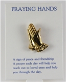 6030173 Praying Hands Lapel Pin Brooch Tie Tack Prayer Religious Christian