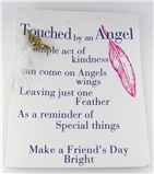 6030175 Touched By An Angel Lapel Pin Guardian Angel Wings Cherub Brooche Tie...