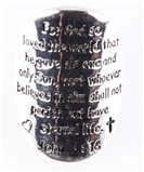 6030191 Christian John 3:16 Stretch Ring Scripture Religious Bible Verse