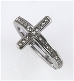 6030199 Christian Cross Stretch Ring Religious Bible Verse Jesus