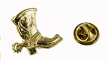 6030248 Western Cowboy Boot with Spur Lapel Pin Tie Tack Brooch Cowgirl