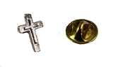 6030264 Christian Cross Lapel Pin Brooch Tie Tack Made in USA