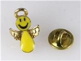 6030272 Happy Smiley Face Angel Lapel Pin Christian Tie Tack Brooch Don't Wor...