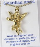6030283 Guardian Angel Necklace Christian Religious Jewelry Touched By An Ang...