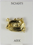 6030285 Noahs Ark Lapel Pin Brooch Tack Pin Christian Religious Jewelry Anima...