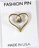 6030286 CZ Heart Lapel Pin Brooch Tack Pin Christian Religious Jewelry Animal...