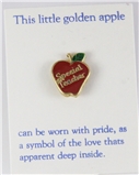 6030293 Special Teacher Apple Lapel Pin Appreciation Year End Gift Present